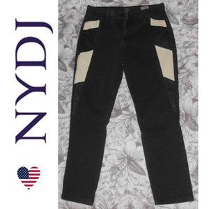 unique NYDJ moto style jeans size 10